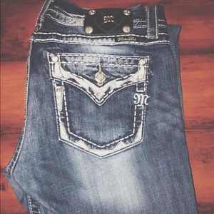 Miss Me Buckle jeans, worn twice